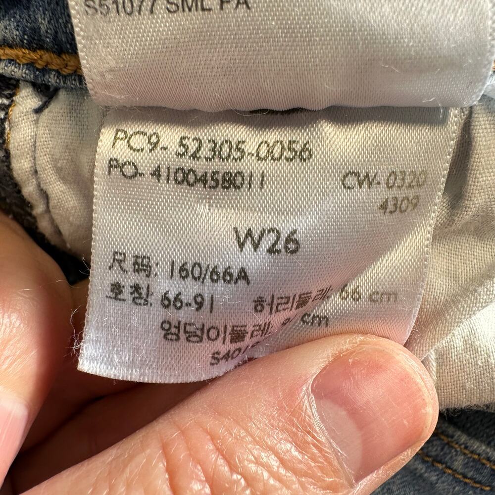 Levi's Wedgie Fit Skinny Jeans Size 26 - Picture 9 of 15